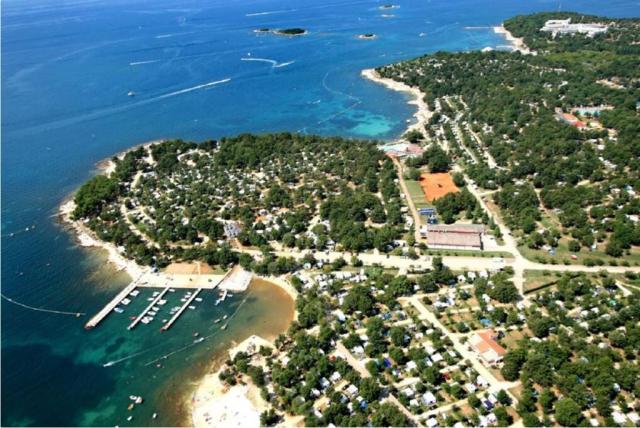 Camping Bijela Uvala, Zelena laguna, Poreč, Istrie, Chorvatsko,