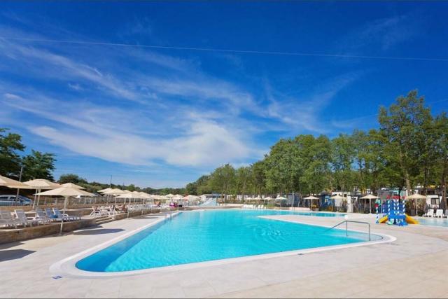 Camping Bijela Uvala, Zelena laguna, Poreč, Istrie, Chorvatsko,