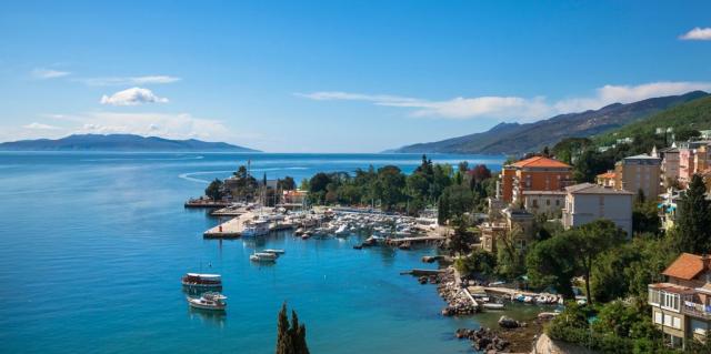 Hotel Mediteran, Moščenicka Draga, Istrie, Chorvatsko, Dovolená