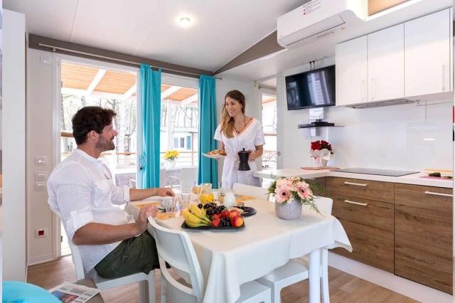Mobilní dům Laguna Platinum (34 m2 + 22 m2), Ca Pasquali Villag