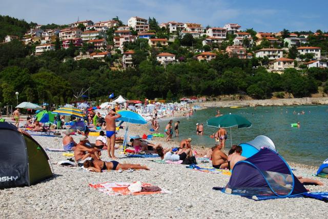 CK Chorvatsko Rabac chatový areál Oliva