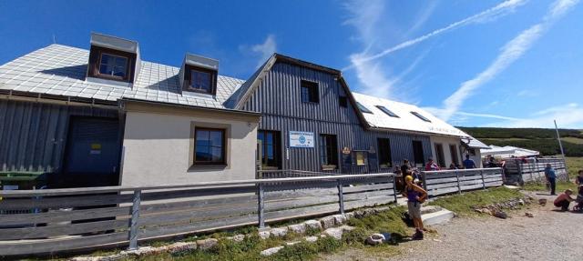 CK  Schneeberg, Rakousko, chata Damböckhaus, vzdálená cca 30 mi