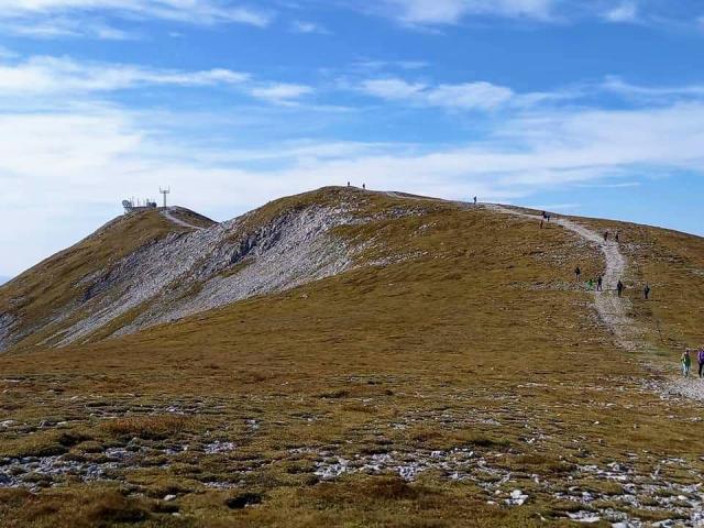 CK  Schneeberg, Rakousko, hřebenová cesta