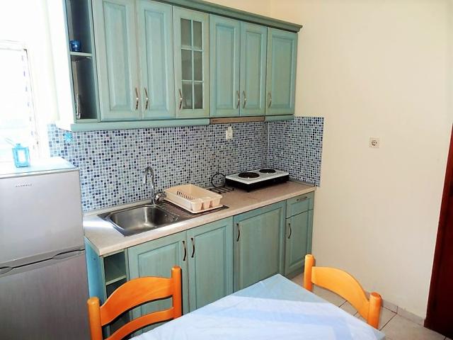 Villa Nikos, kuchyňský kout ve studiu, Evia, letovisko Pefki, C