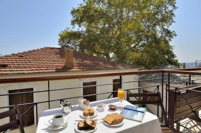 Výhled z vyšších pater, hotel Katia, Afissos, Pelion, Řecko, CK