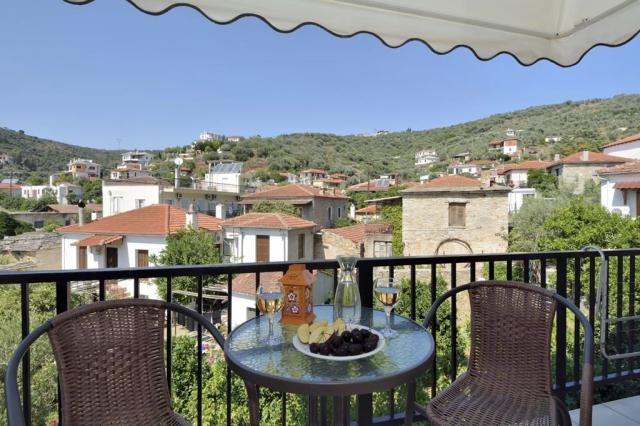 Dvoulůžkový pokoj, výhled na hory, hotel Katia, Afissos, Pelion