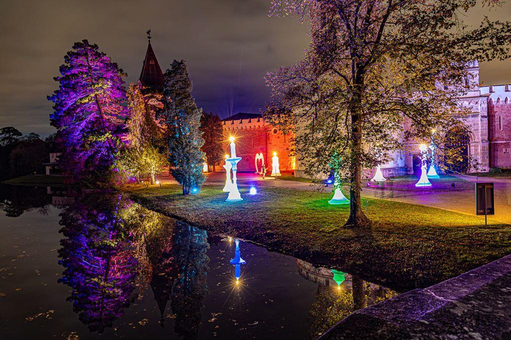 CK, advent v Rakousku, Illumina, zámecký park Laxenburg © MAGM