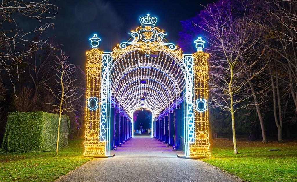 CK, advent v Rakousku, Illumina, zámecký park Laxenburg © MAGM