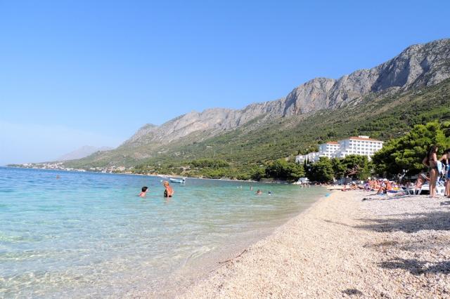CK Chorvatsko Gradac, pláž