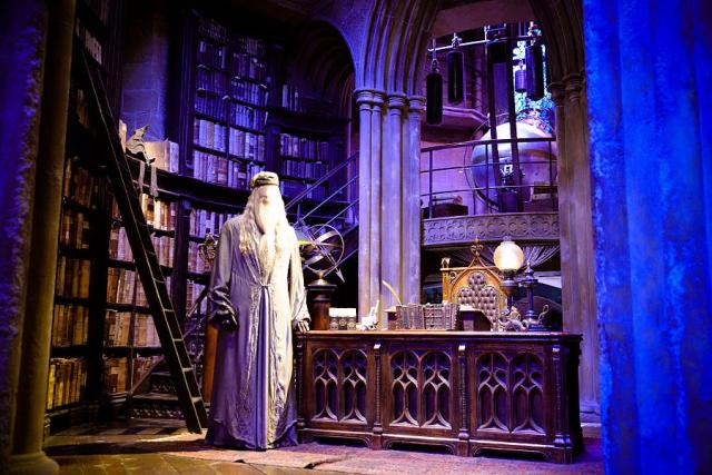 Londýnská studia Warner Bros. s Brumbálem