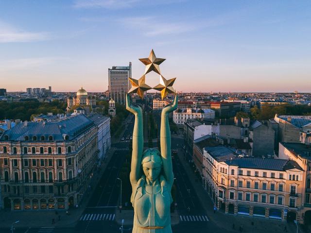 Památník Svobody v centru Rigy