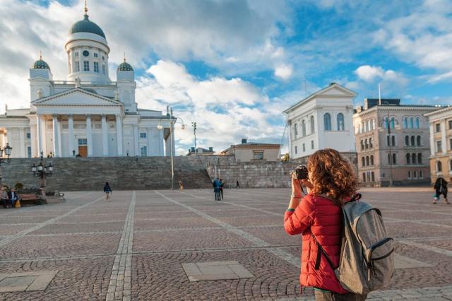 Katedrála Tuomiokirkko, jeden ze symbolů v Helsinkách