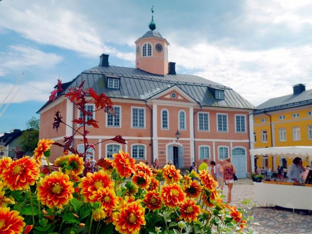 Historická radnice ve městě Porvoo