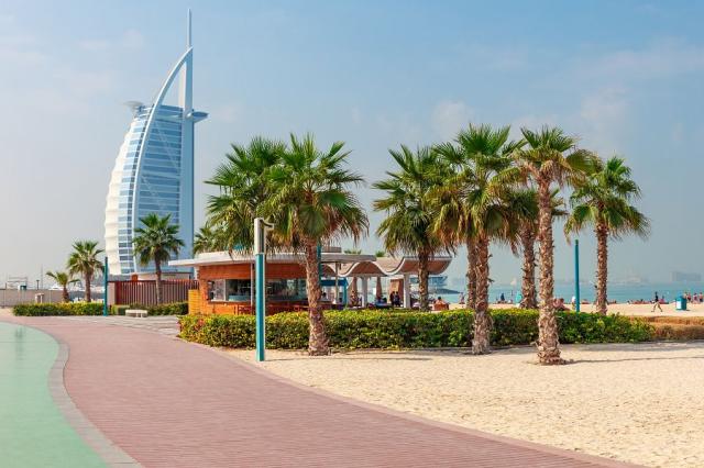 Pláž u Burj Al Arab