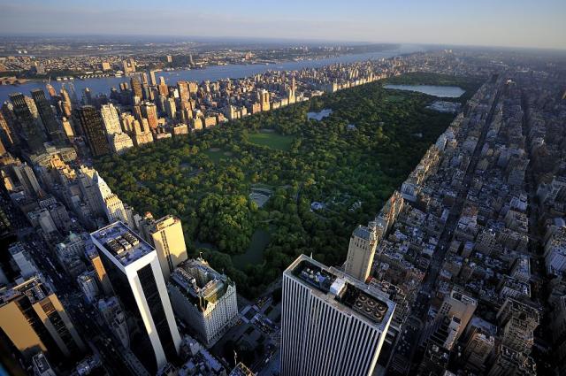 Letecký pohled na Central Park