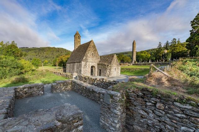 Ruiny kláštera v Glendalough