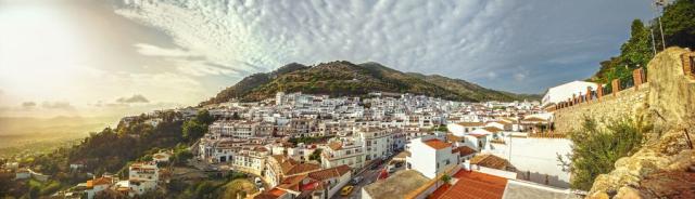 Panorama vesničky Mijas