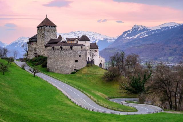 Hrad v lichtenštejnském Vaduzu