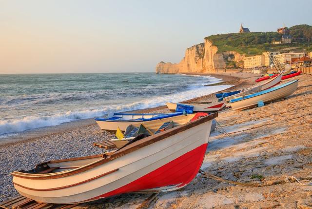 Pláž Étretat