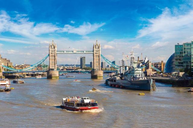 HMS Belfast and Tower Bridge