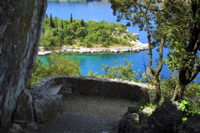 Omišalj from the park view to the sea jpg