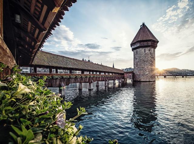 Švýcarsko-poznávací zájezd-program-den 2-Lucern, Kapellbruecke
