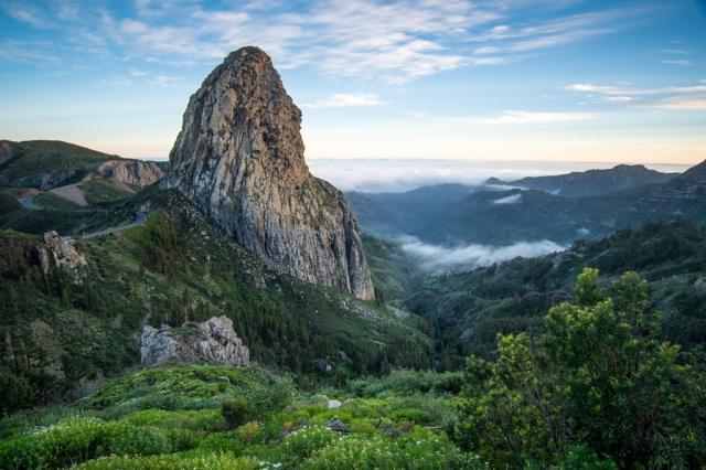 Turistika-Kanárské ostrovy-La Gomera-Roque de Agando-Parque Nac