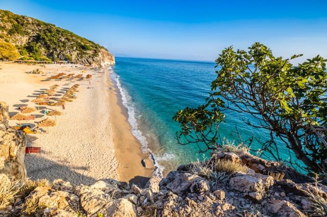Turistika-Albánie-Pěšky neokoukaným jihem-Gjipe pláž