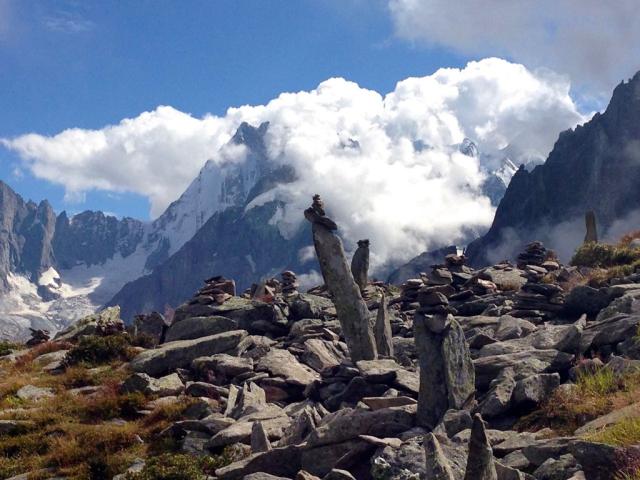 Mont Blanc a Ženevské jezero