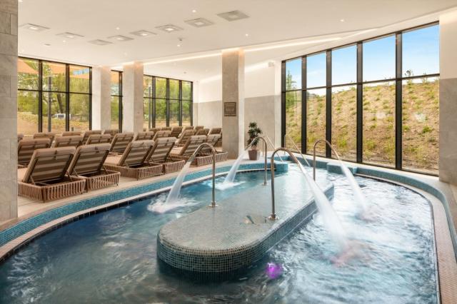 Adventure pool with lazy river