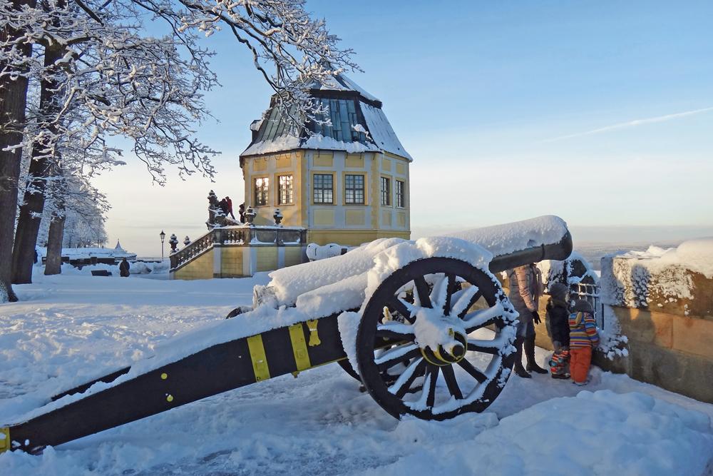 Advent v Saském Švýcarsku: pevnost Königstein, Bastei a Hohnstein