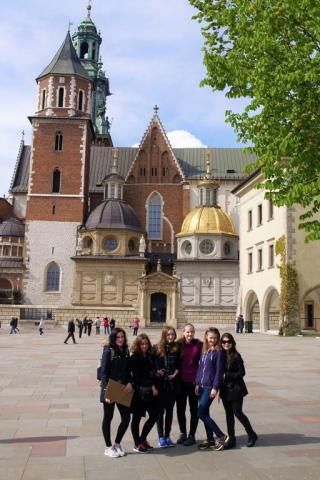 Na hradě Wawel v Krakově