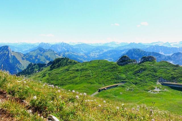 Železnice po švýcarských Alpách