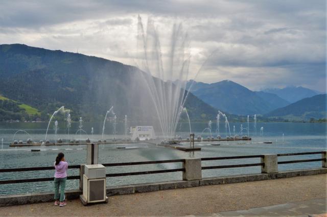 Zell am See - představení na jezeře