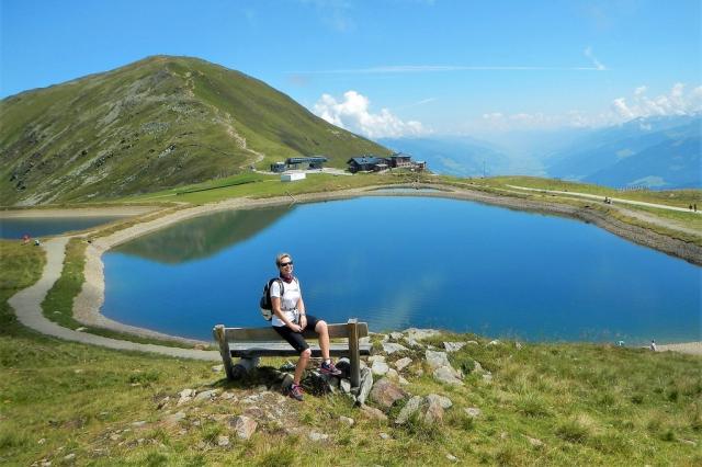 Sedlo pod vrcholem Wildkogel - pohodová turistika v Rakousku