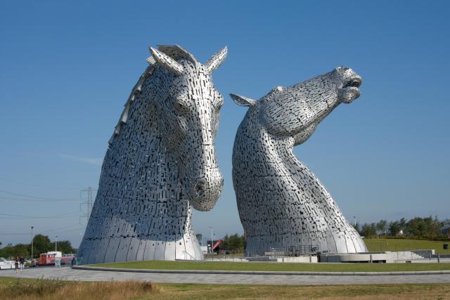 Kelpies - sochy u Falkirku