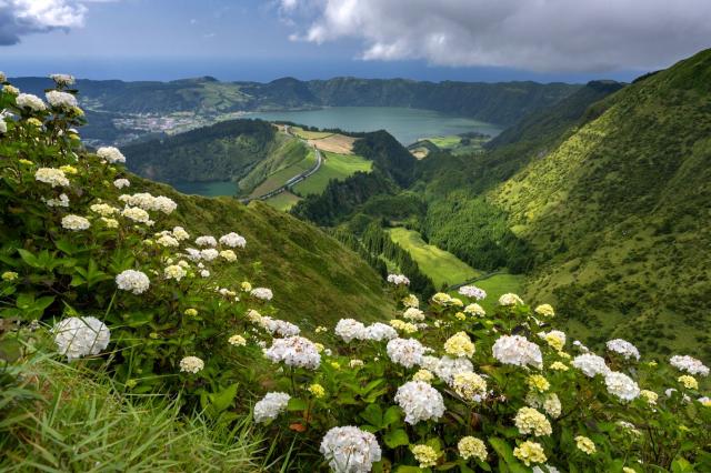 Oblast Sete Cidades na Sao Miguelu