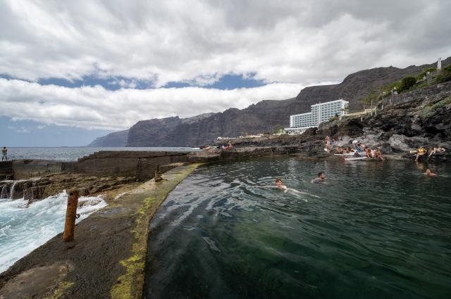 Koupání v lávových bazénech na Tenerife