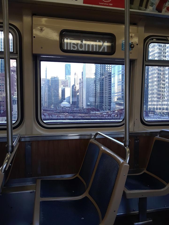CTA Brown Line Kimball Parking Lot