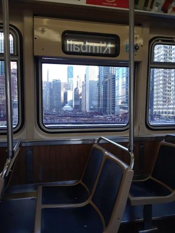 CTA Brown Line Kimball Parking Lot