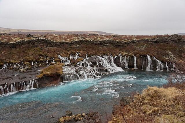 Hraunfossar Waterfall