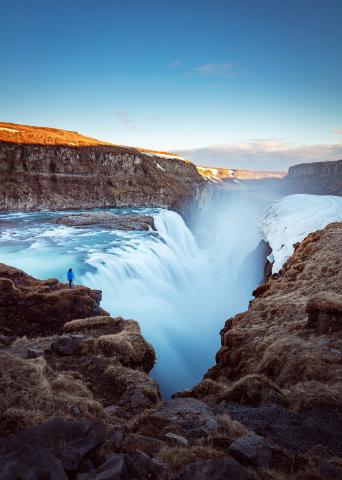 Gullfoss Waterfall lookout