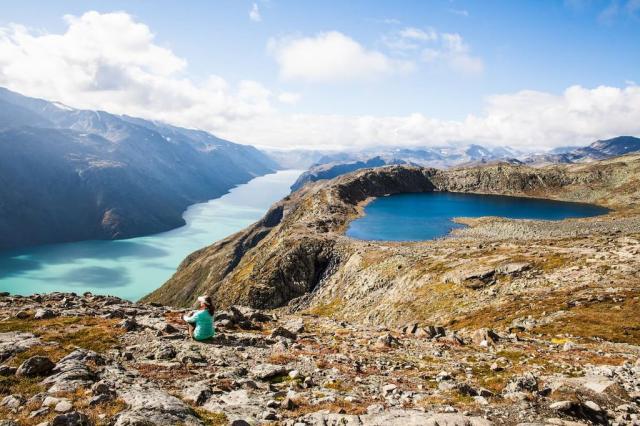 Jotunheimen national park, hiking