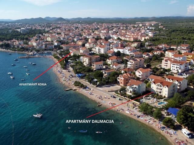 Apartmány Adria - letecký pohled