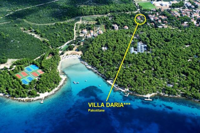 Villa Daria - letecký pohled
