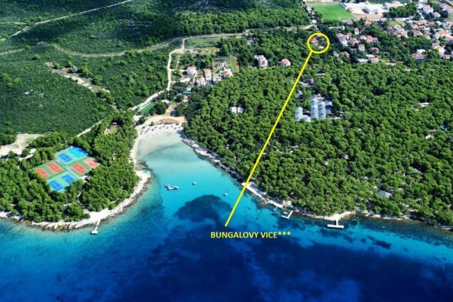 Bungalovy Vice - letecký pohled