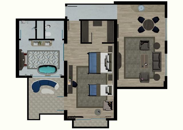 GURAL PREMIER BELEK - Pokoje - Presidential Pool Suite Type A 