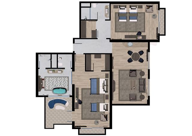 GURAL PREMIER BELEK - Pokoje - Presidential Pool Suite Type B