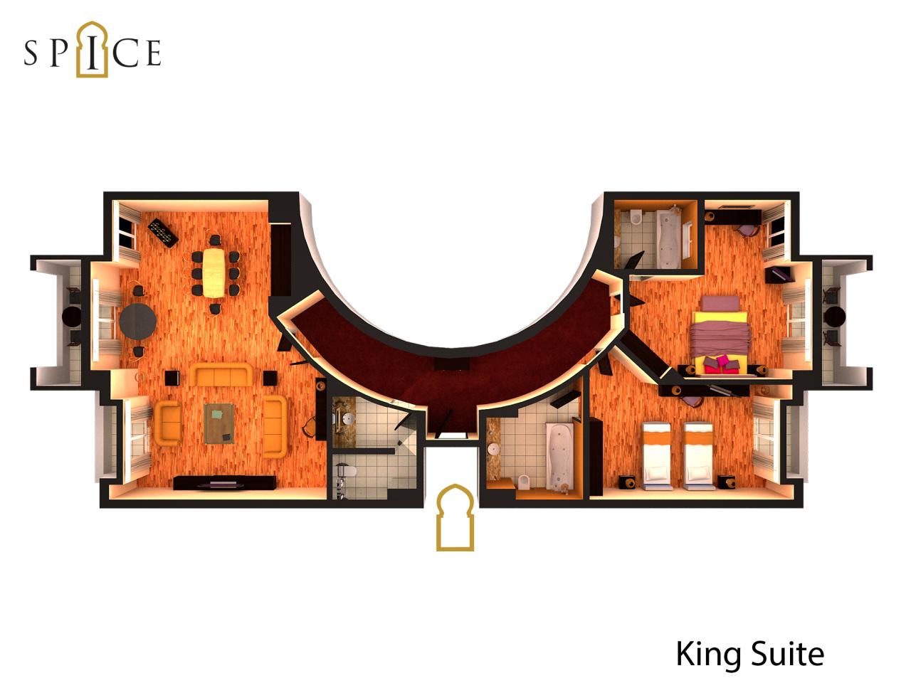 SPICE HOTEL & SPA - Pokoje - KING SUITE