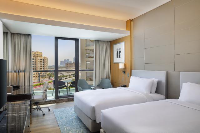 HILTON DUBAI PALM JUMEIRAH - Pokoje - TWIN GUEST ROOM